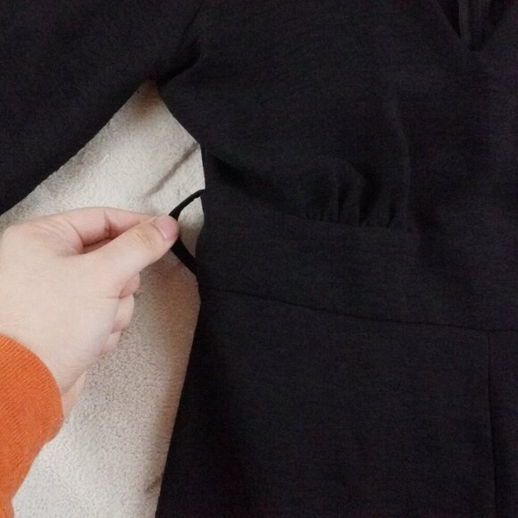 Zara Jumpsuit Womens Extra Small Black Long Sleeve - Picture 3 of 12